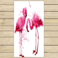 thumbnail image 1 of ABPHQTO Pink Flamingo Splashes Towels,Beach Bath Pool Sprot Travel Hand Spa Towel 30x56 Inch, 1 of 1