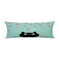 thumbnail image 1 of ABPHQTO Pink Hearts Cute Cartoon Cat Body Pillow Covers Pillow Case Protector Pillowcase 20x60 Inch, 1 of 1
