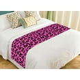 thumbnail image 1 of ABPHQTO Pink Leopard Texture Pattern Bed Runner Bedding Scarf Bed Decoration 20x95 inch, 1 of 1