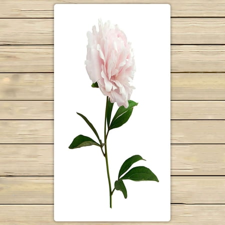 ABPHQTO Pink Peony Isolated Towels Beach Bath Pool Sprot Travel Hand Spa Towel 30x56 Inch
