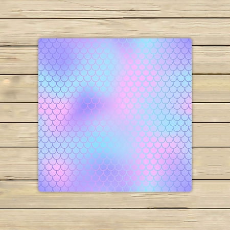 ABPHQTO Pink Violet Fish Skin Mermaid Tail Towels Beach Bath Pool Sprot Travel Hand Spa Towel 13x13 Inch
