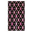 thumbnail image 1 of ABPHQTO Pink White And Black Polka Dot Japanese Noren Curtain Doorway Door Window Treatment Curtains Cotton Linen Curtain 105x120 cm, 1 of 1