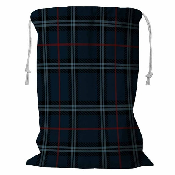 ABPHQTO Plaid Lumberjack Buffalo Storage Basket Laundry Bag with Drawstring 18x24 Inch