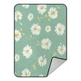 thumbnail image 1 of ABPHQTO Pretty Daisy Fleece Blanket Fleece Back Throw Blanket 58x80 Inch, 1 of 1