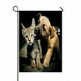 thumbnail image 1 of ABPHQTO Puppy Kitty Lick Kiss And Love Home Outdoor Garden Flag House Banner Size 28x40 Inch, 1 of 1