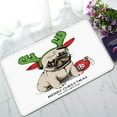 thumbnail image 1 of ABPHQTO Puppy Pug Christmas Toy Ball Doormat Entrance Rug Area Rug Floor Mat Home Decor 30 x 18 Inch, 1 of 1