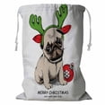 thumbnail image 1 of ABPHQTO Puppy Pug Christmas Toy Ball Storage Basket Laundry Bag with Drawstring 18x24 Inch, 1 of 3