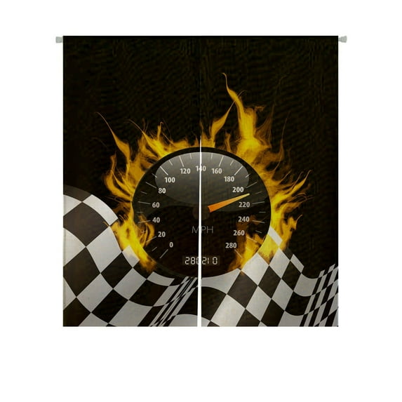 ABPHQTO Racing Background Japanese Noren Curtain Doorway Door Window Treatment Curtains Cotton Linen Curtain 85x150 cm