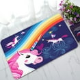 thumbnail image 1 of ABPHQTO Rainbow And Unicorns Doormat Entrance Rug Area Rug Floor Mat Home Decor 30x18 Inch, 1 of 1