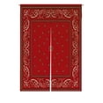thumbnail image 1 of ABPHQTO Red Bandana Japanese Noren Curtain Doorway Door Window Treatment Curtains Cotton Linen Curtain 85x120 cm, 1 of 1