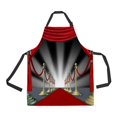 thumbnail image 1 of ABPHQTO Red Carpet Curtains Hollywood Premier Grand Opening Movie Star Apron Home Kitchen Apron with Pockets, 1 of 1