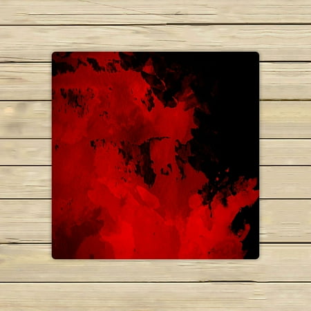 ABPHQTO Red Graphic Watercolor Grunge Towels Beach Bath Pool Sprot Travel Hand Spa Towel 13x13 Inch