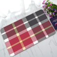 thumbnail image 1 of ABPHQTO Red Gray Flanel Check Doormat Entrance Rug Area Rug Floor Mat Home Decor 30x18 Inch, 1 of 1