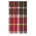thumbnail image 1 of ABPHQTO Red Gray Flanel Check Japanese Noren Curtain Doorway Door Window Treatment Curtains Cotton Linen Curtain 85x150 cm, 1 of 1