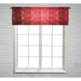 thumbnail image 1 of ABPHQTO Red Leather Upholstery Window Curtain Valance Rod Pocket 54x18 inch Inch, 1 of 1