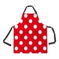thumbnail image 1 of ABPHQTO Red Polka Dot Apron Home Kitchen Apron with Pockets, 1 of 2
