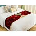 thumbnail image 1 of ABPHQTO Red Rose Vintage Music Sheets Bed Runner Bedding Scarf Bed Decoration 20x95 inch, 1 of 1