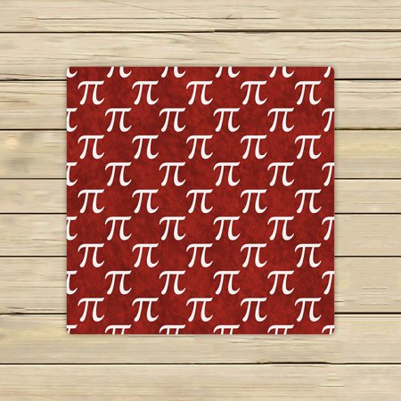 ABPHQTO Red White Pi Symbol Towels Beach Bath Pool Sprot Travel Hand Spa Towel 13x13 Inch