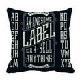 thumbnail image 1 of ABPHQTO Retro Font Set Ornament Frame Pillow Case Pillow Cover Pillow Protector Two Sides For Couch Bed 16x16 Inch, 1 of 1