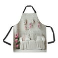 thumbnail image 1 of ABPHQTO Room Decorated For St Valentine Day White Sofa Cages Apron Home Kitchen Apron with Pockets, 1 of 1