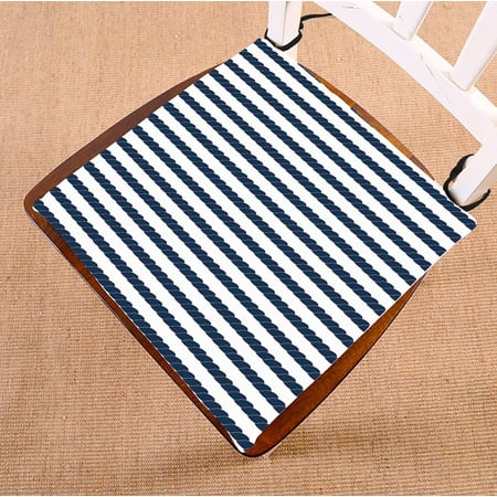 ABPHQTO Rope Striped Pattern Chair Pad Seat Cushion Chair Cushion Floor Cushion Two Sides Printing 20x20 Inch
