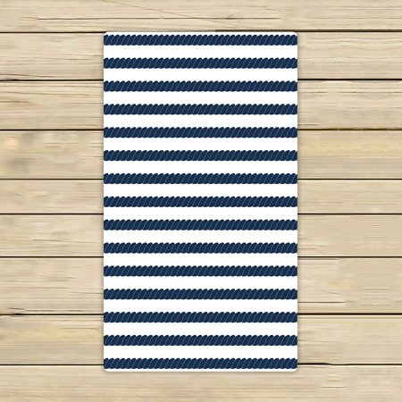 ABPHQTO Rope Striped Pattern Towels,Beach Bath Pool Sprot Travel Hand Spa Towel 16x28 Inch