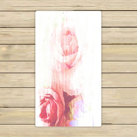 ABPHQTO Rose Art Fade Towels Beach Bath Pool Sprot Travel Hand Spa Towel 16x28 Inch