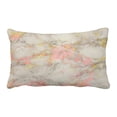 thumbnail image 1 of ABPHQTO Rose Gold Marble Pillow Case Pillow Cover Pillow Protector Two Sides For Couch Bed 20x30 Inch, 1 of 1