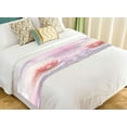 thumbnail image 1 of ABPHQTO Rose In Vintage Style Pink Flower Bed Runner Bedding Scarf Bed Decoration 20x95 inch, 1 of 1