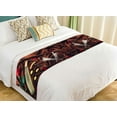 thumbnail image 1 of ABPHQTO Rose Petals And Strawberry On Satin Fabric Bed Runner Bedding Scarf Bed Decoration 20x95 inch, 1 of 1