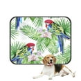 thumbnail image 1 of ABPHQTO Rosella Parrot Tropical Leaves Exotic Flowers Pet Dog Cat Bed Pee Pads Mat Cushion Potty Dogsblankets Crate Bed Kennel 20x24 inch, 1 of 4