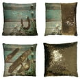thumbnail image 1 of ABPHQTO Rustic Rusty Horseshoe And Daisies Reversible Mermaid Sequin Pillow Case Home Decor Cushion Cover 20x20 Inch, 1 of 2