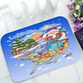 thumbnail image 1 of ABPHQTO Santa Claus In A Sleigh Doormat Entrance Rug Area Rug Floor Mat Home Decor 23.5x16.7 Inch, 1 of 1