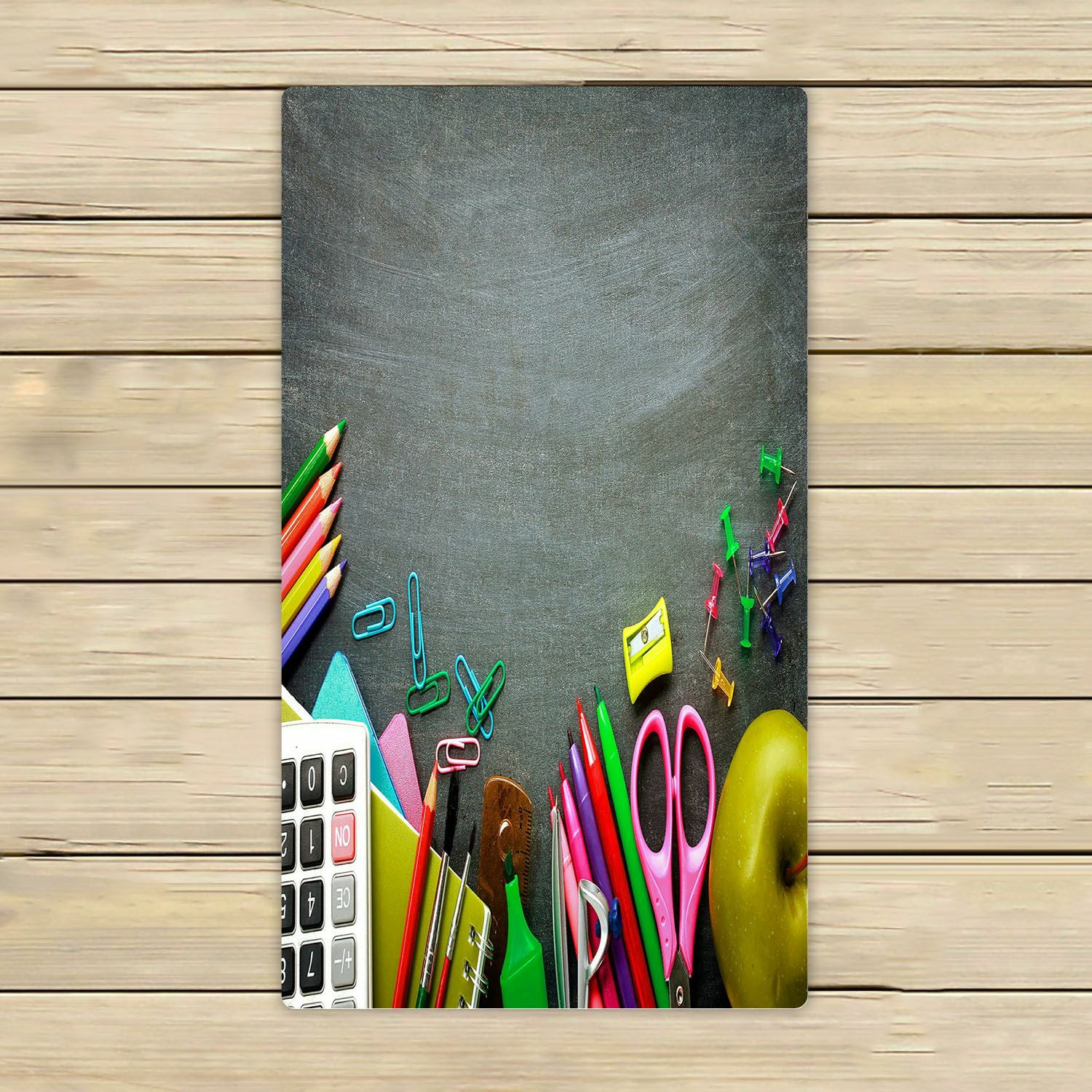 ABPHQTO School Supplies On Blackboard Towels Beach Bath Pool Sprot ...