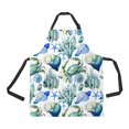 thumbnail image 1 of ABPHQTO Sea Ocean Shell Coral Crab Water Color Apron Home Kitchen Apron with Pockets, 1 of 1