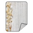 thumbnail image 1 of ABPHQTO Sea Shells Fleece Blanket Fleece Back Throw Blanket 58x80 inch, 1 of 1