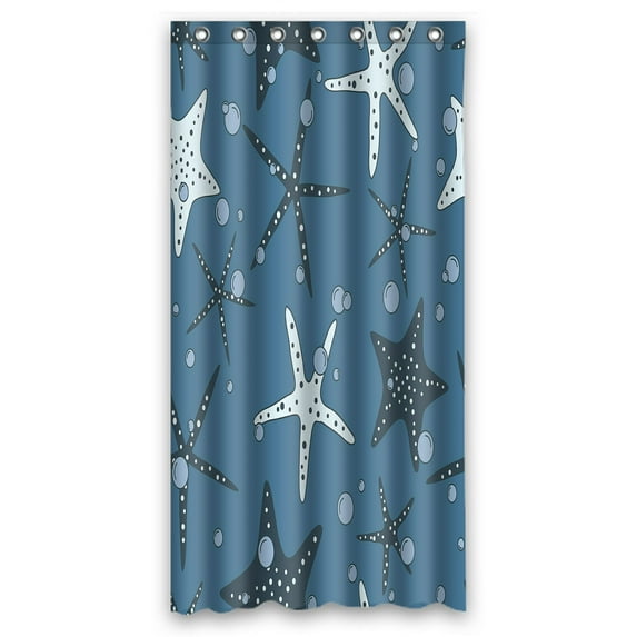 ABPHQTO Sea Stars Waterproof Polyester Shower Curtain and Hooks For Home Decor 36x72 Inch