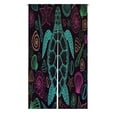 thumbnail image 1 of ABPHQTO Sea Turtle Shells In Line Art Style Japanese Noren Curtain Doorway Door Window Treatment Curtains Cotton Linen Curtain 105x120 cm, 1 of 1