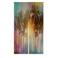 thumbnail image 1 of ABPHQTO Serenity Tropical Beach Instagram Filter Japanese Noren Curtain Doorway Door Window Treatment Curtains Cotton Linen Curtain 85x150 cm, 1 of 1