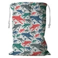 thumbnail image 1 of ABPHQTO Shark Storage Basket Laundry Bag with Drawstring 18x24 Inch, 1 of 3