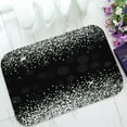 thumbnail image 1 of ABPHQTO Shiny Silver Glitter Black Doormat Entrance Rug Area Rug Floor Mat Home Decor 23.5x16.7 Inch, 1 of 1