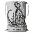 thumbnail image 1 of ABPHQTO Ship Octopus Storage Basket Laundry Bag with Drawstring 18x24 Inch, 1 of 3