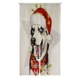 thumbnail image 1 of ABPHQTO Siberian Husky Dog Wearing Santa Hat Christmas Lights Garland Japanese Noren Curtain Doorway Door Window Treatment Curtains Cotton Linen Curtain 85x90 cm, 1 of 1