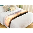thumbnail image 1 of ABPHQTO Silhouette Birds Flying Shape Heart Meadow Autumn Sunrise Bed Runner Bedding Scarf Bed Decoration 20x95 inch, 1 of 1