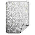 thumbnail image 1 of ABPHQTO Silver Gray Blinking Glitter Glittering Sequins Mosaic Fleece Blanket Fleece Back Throw Blanket 58x80 Inch, 1 of 1