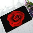 thumbnail image 1 of ABPHQTO Single Red Rose To Swim On The Water- Black Doormat Entrance Rug Area Rug Floor Mat Home Decor 30x18 Inch, 1 of 1