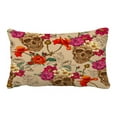 thumbnail image 1 of ABPHQTO Skull And Flowers Pillow Case Pillow Cover Pillow Protector Two Sides For Couch Bed 20x30 Inch, 1 of 1