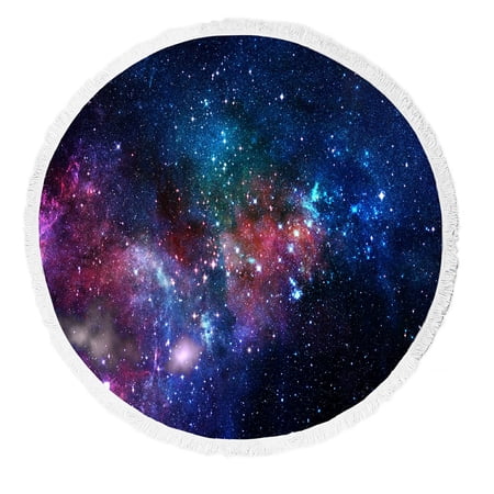 ABPHQTO Small Part An Infinite Star Field Space Universe Beach Towel Beach Blanket with Tassels Beach Throw Towel Yoga Mat Picnic Blanket