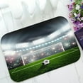 thumbnail image 1 of ABPHQTO Soccer Ball On Green Stadium Arena Doormat Entrance Rug Area Rug Floor Mat Home Decor 23.5x16.7 Inch, 1 of 1
