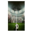 thumbnail image 1 of ABPHQTO Soccer Ball On Green Stadium Arena Japanese Noren Curtain Doorway Door Window Treatment Curtains Cotton Linen Curtain 105x120 cm, 1 of 1